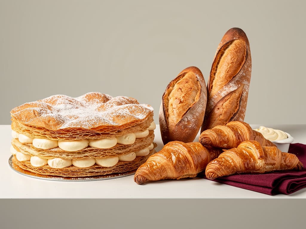 Esempi di ordini recenti con millefoglie, croissant e baguette